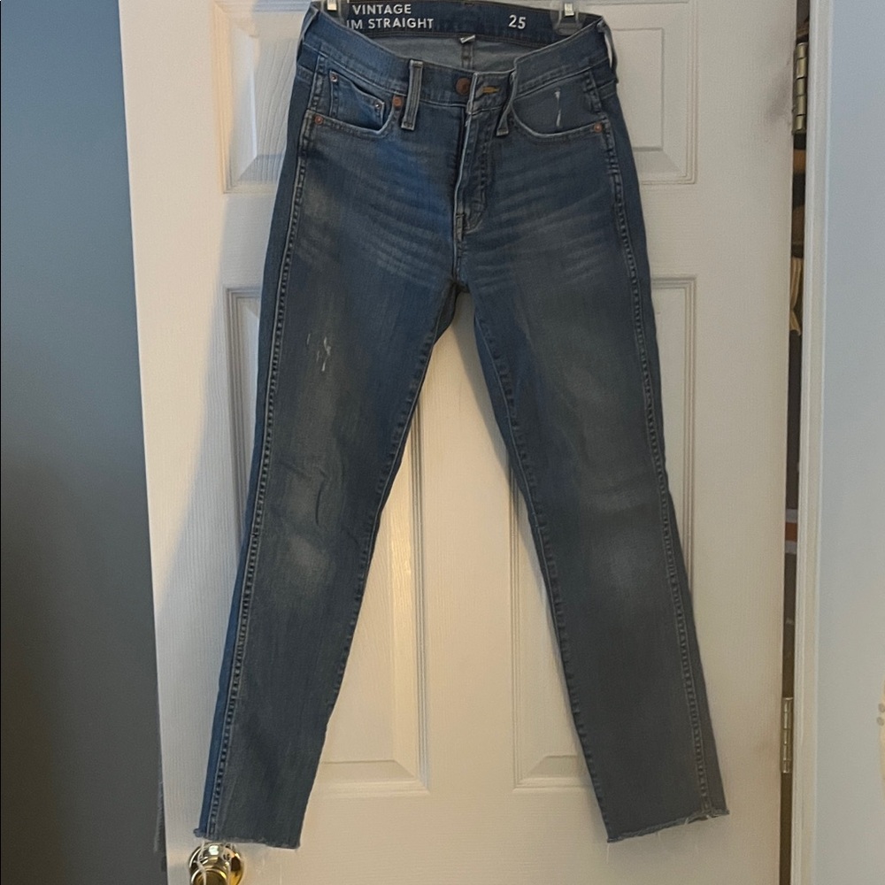 J. Crew Vintage Slim Straight Leg Jeans - Classic Denim